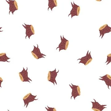 Pattern log stump cartoon vector Illustrazione stock
