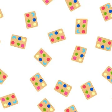 Pattern logic puzzles toy cartoon vector 库存插图