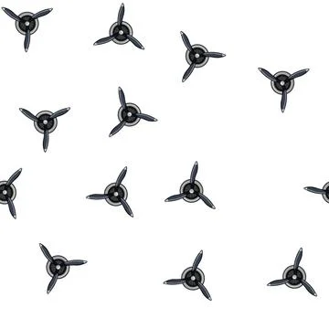 Pattern logo propeller cartoon vector 库存插图