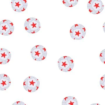 Pattern logo soccer ball cartoon vector イラスト素材