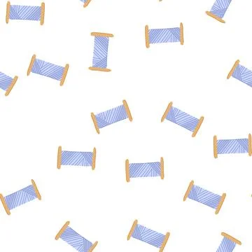 Pattern logo thread spool cartoon vector Stock Illustration