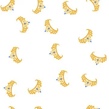 Pattern logo tiara cartoon vector Illustrazione stock