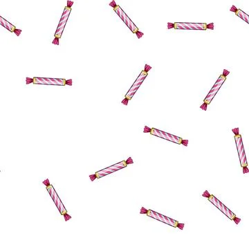 Pattern lollipop candy cartoon vector Stock Illustration