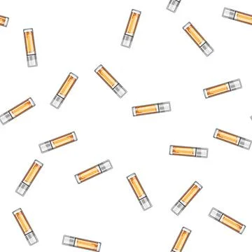 Pattern long lip gloss cartoon vector 스톡 일러스트