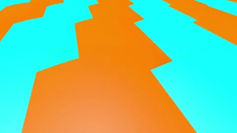 Pattern Loop Orange and Blue Stock Footage 83859781