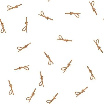 Pattern loop rope knot cartoon vector Illustrazione stock