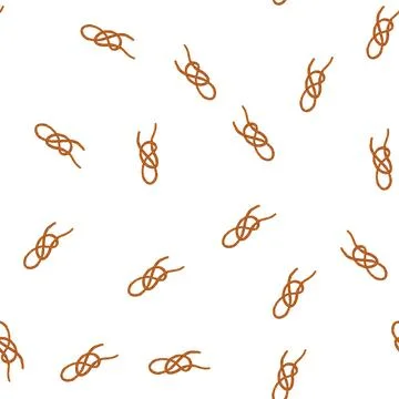 Pattern loop rope knot cartoon vector Stock Illustration