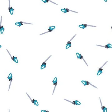 Pattern lopper tree trimmer cartoon vector Stock Illustration