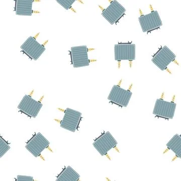 Pattern losses electrical transformer cartoon vector Stock Illustration