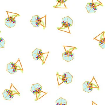 Pattern lottery lotto ball machine cartoon vector Stock Illustration