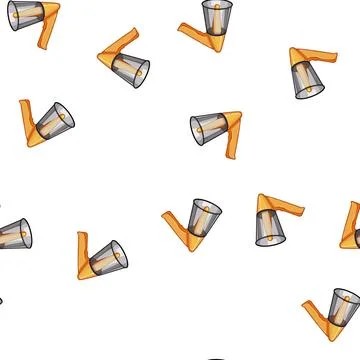 Pattern loud megaphone speaker cartoon vector Stockillustratie