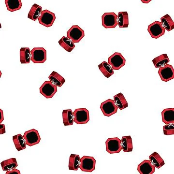 Pattern love proposal ring box cartoon vector Stock Illustration