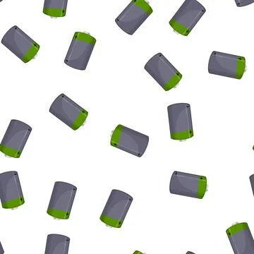 Pattern low level battery energy cartoon vector Stock Illustration