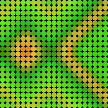 Pattern low poly circle style vector mosaic background Stock Illustration