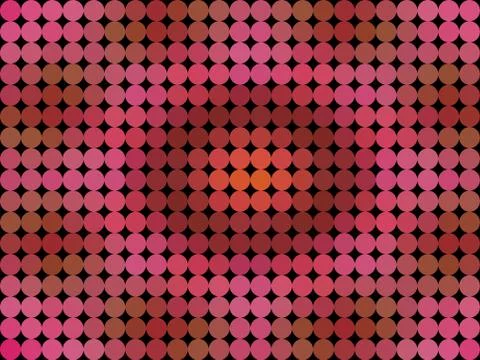 Pattern low poly circle style vector mosaic background Illustrazione stock