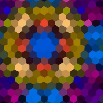 Pattern low poly hexagon style vector mosaic background Stock Illustration