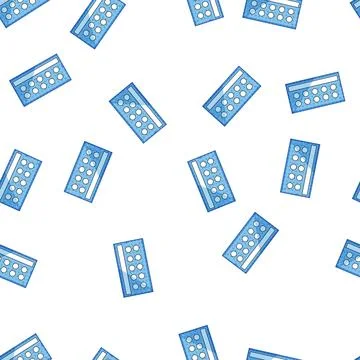 Pattern Loyalty card with blank spaces for customer stamps Stock Illustration