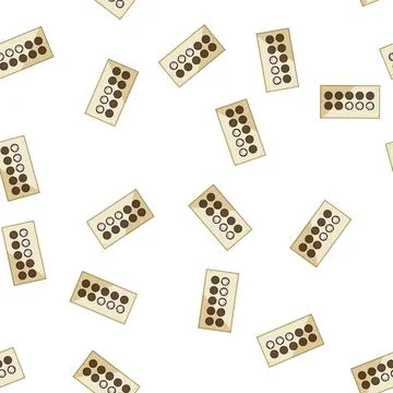 Pattern Loyalty card with three stamps promoting customer rewards Stock Illustration