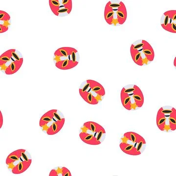 Pattern lucha mexican luchador mask cartoon vector Stock Illustration