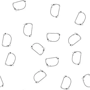 Pattern luminous starry frame cartoon vector Stock Illustration