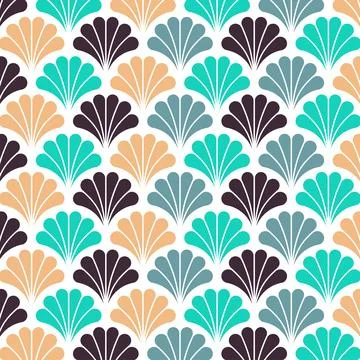Pattern for Lunar New Year decoration, abstract scales and half circular design Illustrazione stock