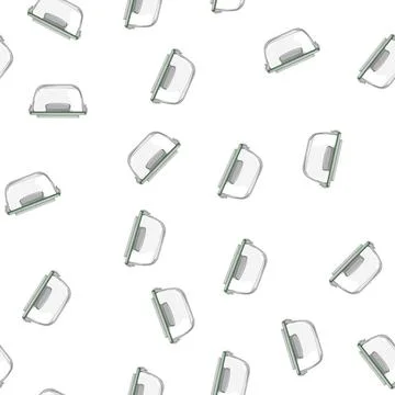 Pattern lunch glass container cartoon vector Stock Illustration