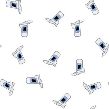 Pattern lung spirometer cartoon vector Stock Illustration