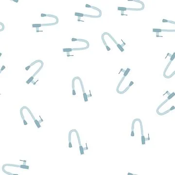 Pattern luxury kitchen faucet cartoon vector Stock Illustration