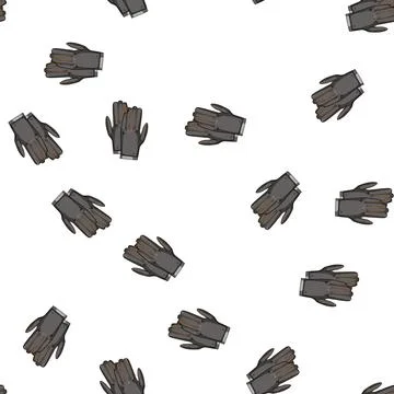 Pattern luxury leather gloves cartoon vector 스톡 일러스트