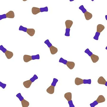 Pattern luxury shaving brush cartoon vector イラスト素材