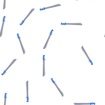 Pattern machete knife tool chopping blade weapon concept Stock Illustration