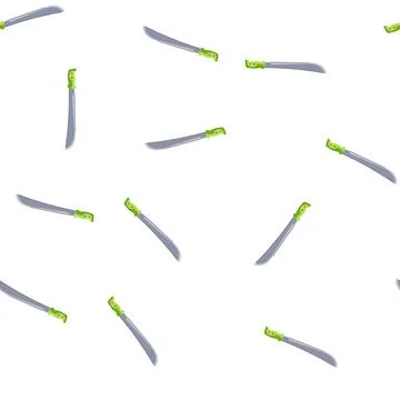 Pattern machete utility tool symbol for clearing vegetation Stock Illustration