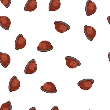 Pattern machine capsule coffee cartoon vector Stock Illustration