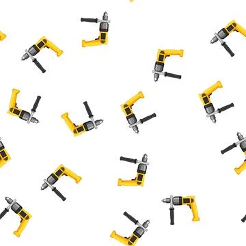 Pattern machine drill cartoon vector sign color Illustrazione stock