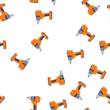 Pattern machine drill cartoon vector 스톡 일러스트