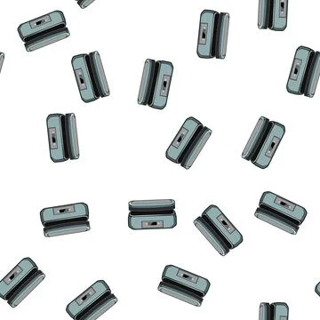 Pattern machine sandwich maker cartoon vector Stockillustratie