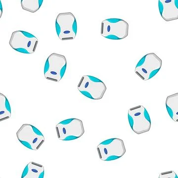 Pattern machine shaver electric cartoon vector Illustrazione stock