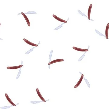 Pattern machine shaver handle cartoon vector Illustrazione stock