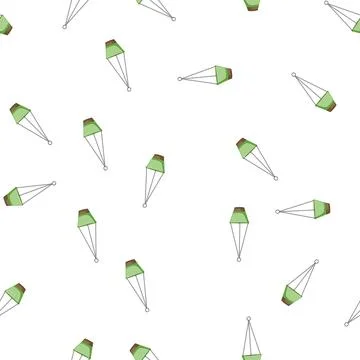 Pattern macrame hanging planter cartoon vector Stockillustratie