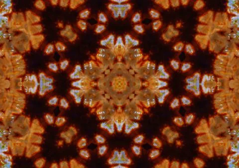 Pattern of Macro marigold orange flower Stock Illustration