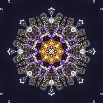 Pattern made with city skyline of San Francisco Foto stock