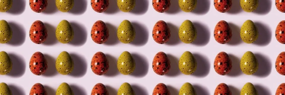 Pattern made of eggs Stock Photos