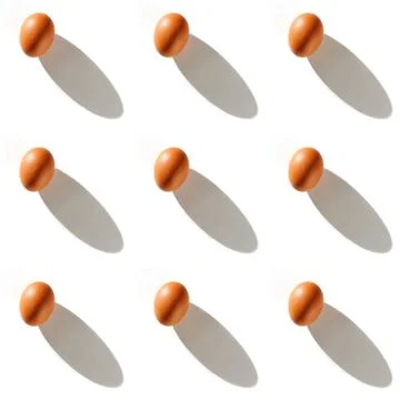 Pattern made of eggs Stock Photos