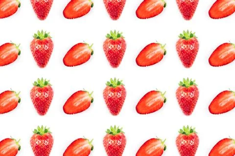 Pattern made from lipsticks on pink background. Stock Photos