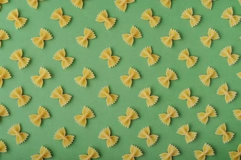 Pattern made of pasta Stock Photos