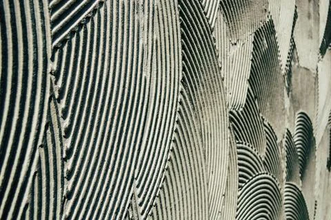 Pattern made from putty in the form of stripes 写真素材