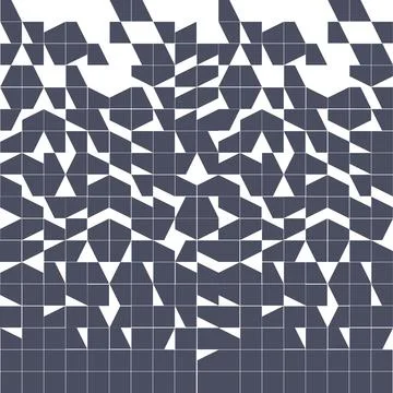 A pattern made up of white and black squares Stock Illustration