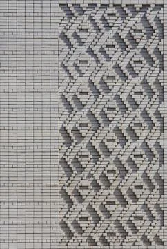 A pattern made of white bricks in the form of diamond shapes. Decoration of t 写真素材