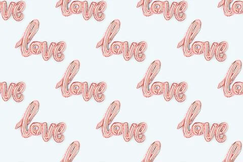 Pattern made of word Love. Foto stock