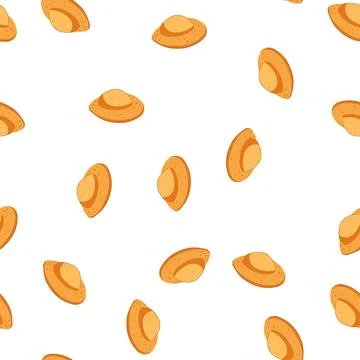 Pattern madeleine cake cookie sweet dessert concept Stock Illustration